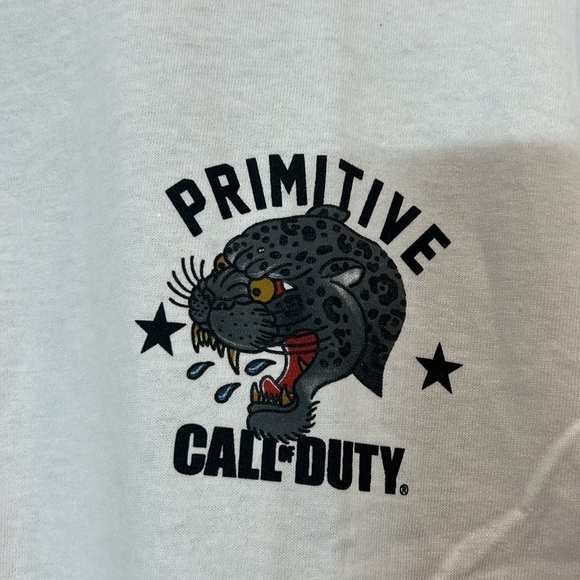 PRIMITIVE X CALL OF DUTY JAGUAR T-SHIRT WHITE Adult size medium - Picture 4 of 7